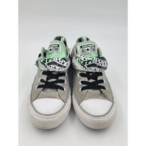 Converse All Star Double Tongue Gray With Mint  Low Top Women’s Size 7